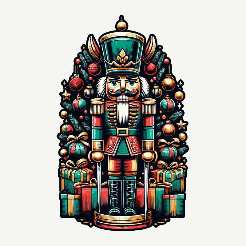 Christmas Nutcracker with Gifts