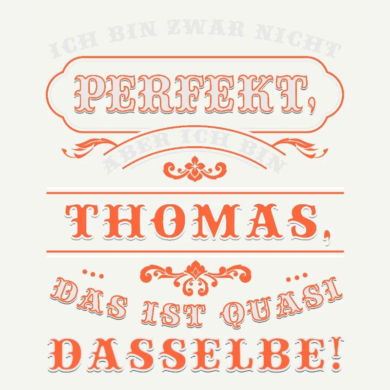Funny THOMAS for Name Day with Name Name