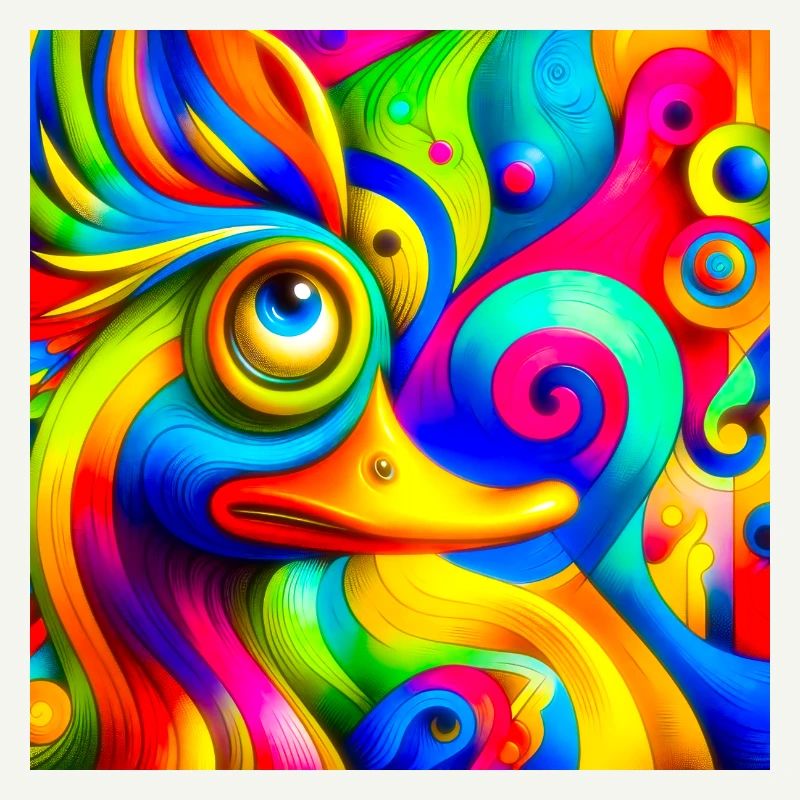 Gemälde von einer ente