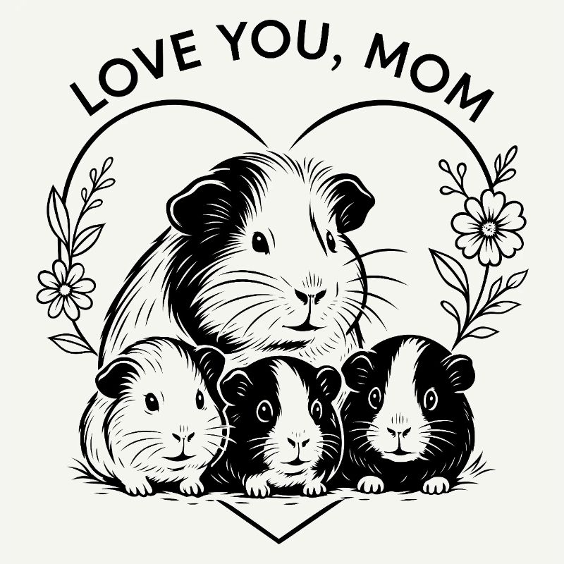 Meerschweinchen Mama Muttertag Geschenkidee