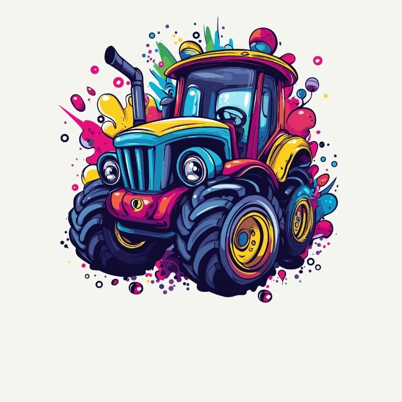 Bunter Traktor