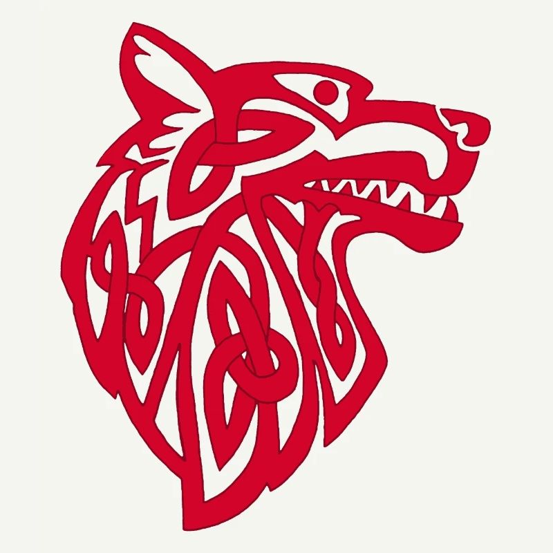 Wikinger Roter Wolf