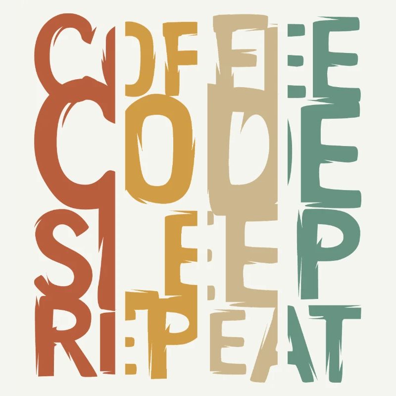 Coffee Code Sleep Repeat – Entwickler Design