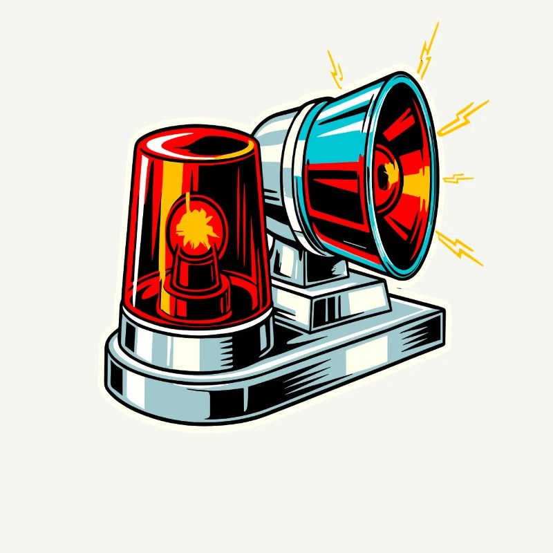 Fire Siren Warning Light