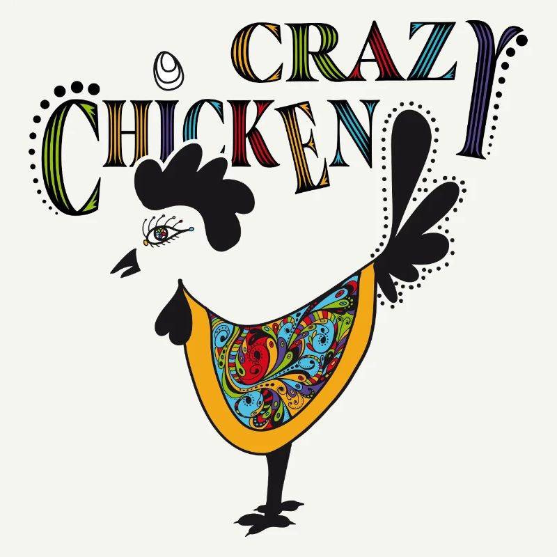 Colorful Chicken with Psychedelic - Crazy Chicken