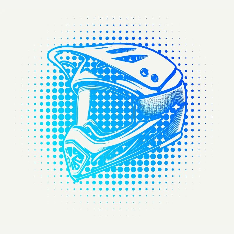 Conception numérique du casque de motocross