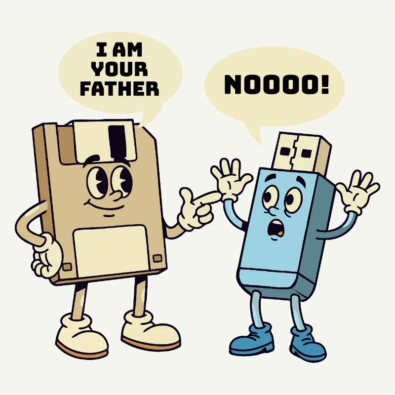 Ich bin dein Vater Diskette Technik Humor