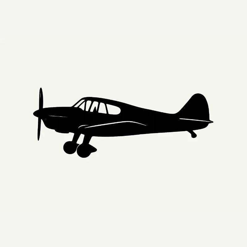 Messerschmitt Bf 108 Silhouette Flugzeug