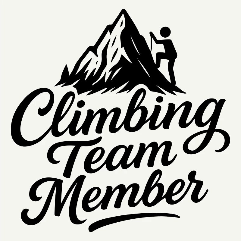 Klettern Berge Team