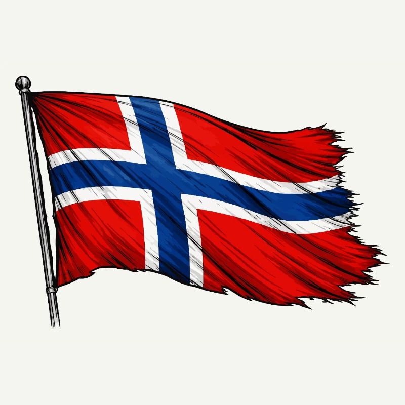 Drapeau de la Norvège