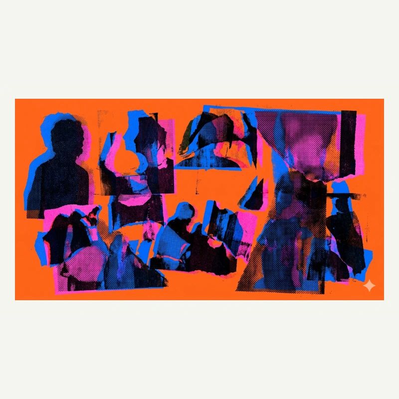 Collage Pop Silhouetten