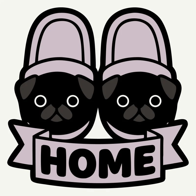 Mops Hausschuhe Home Banner