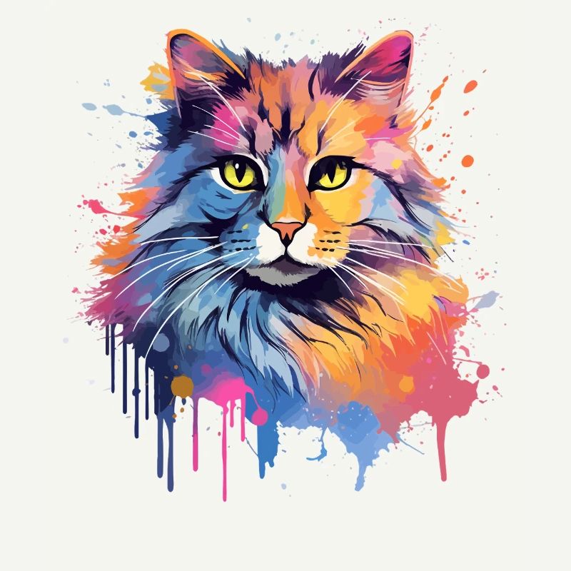 Face de chat à queue courte américaine