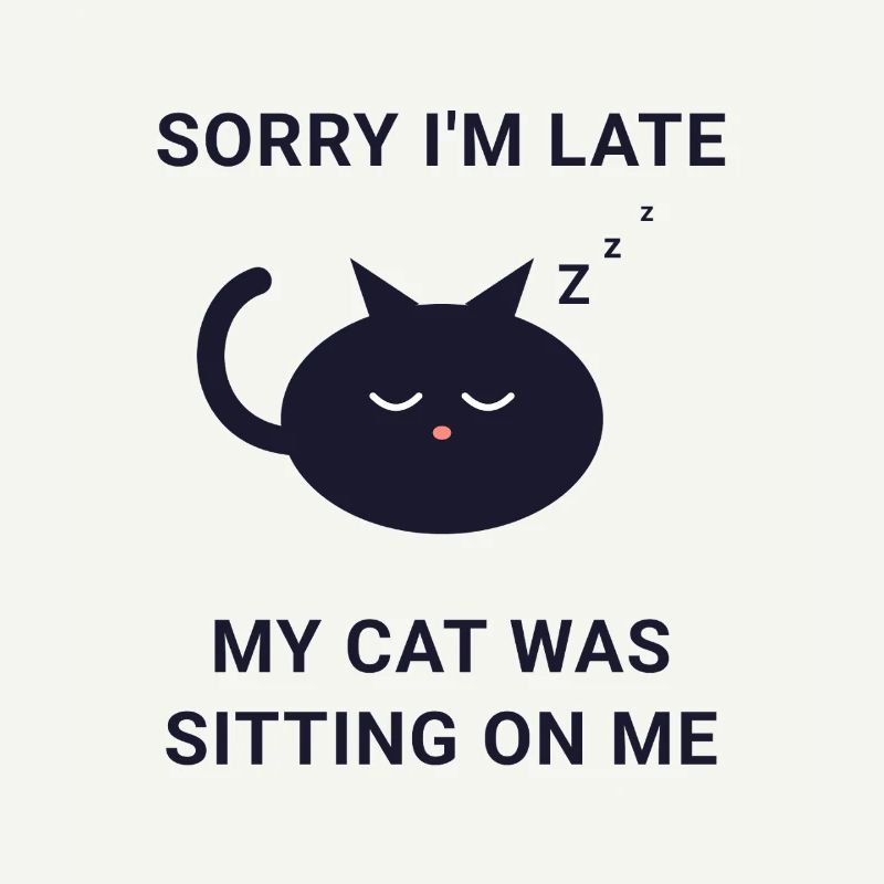 Fin de soirée pour la sieste du chat Excuse Tee