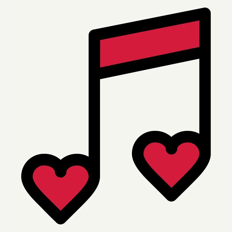 Romantic music note