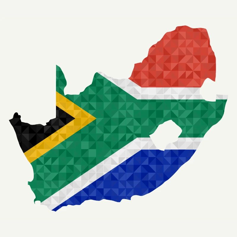 Afrique du Sud Drapeau africain Drapeau sud-africain