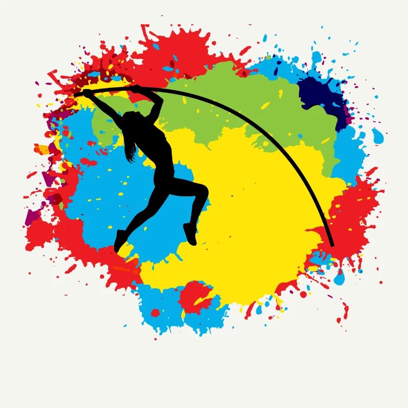 Pole Vault Vaulting Jumping High Jump Colorful