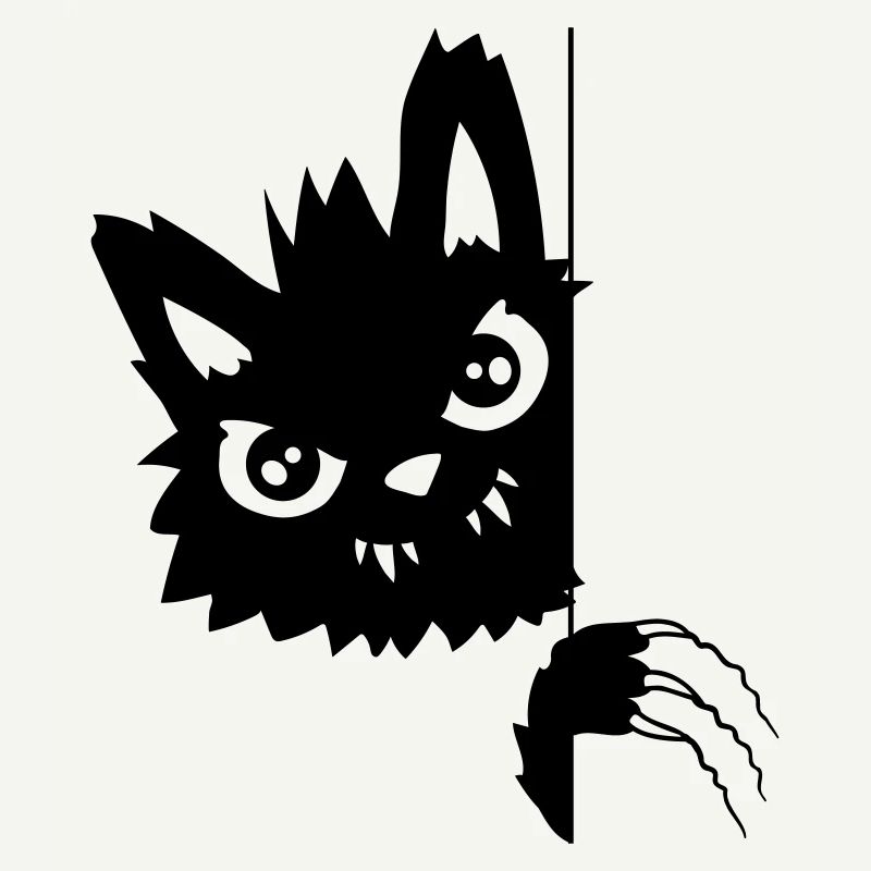 Scratching Evil Cat