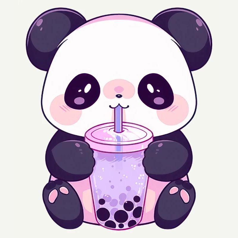 Kawaii Panda Bubble tea boba tea
