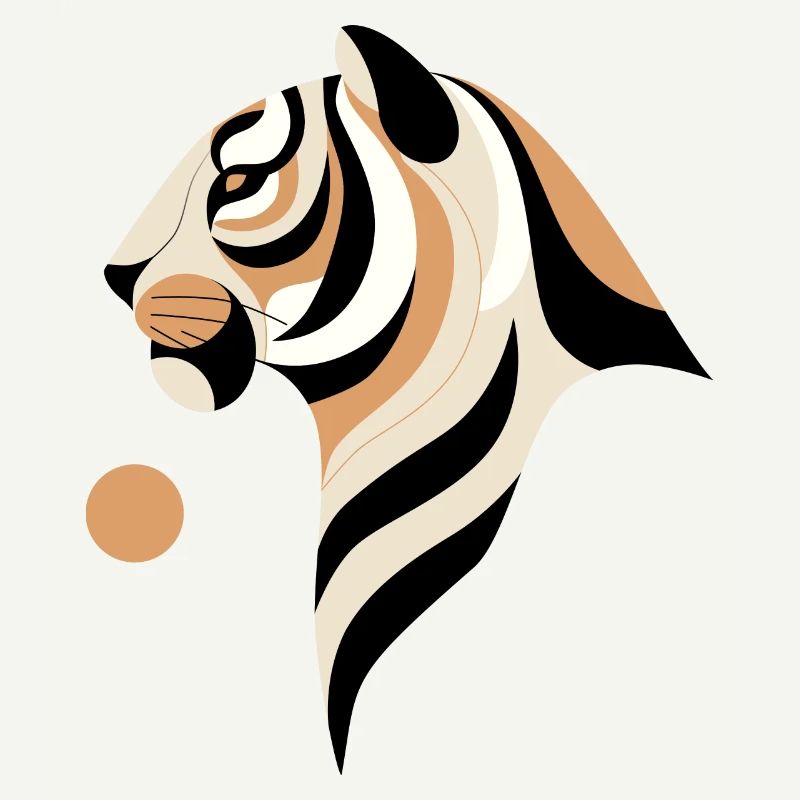 Abstrakter Tiger