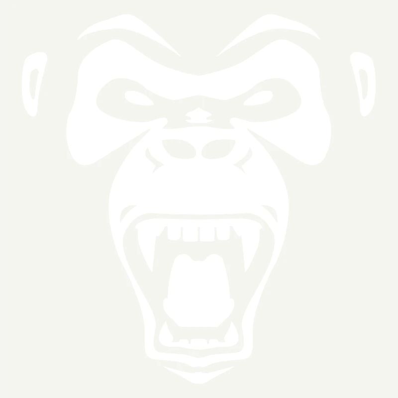 Wild monkey shows teeth