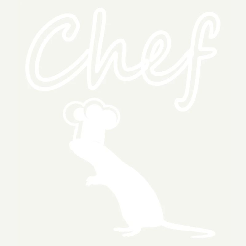 Chef comic figurine rat with cooking hat gift