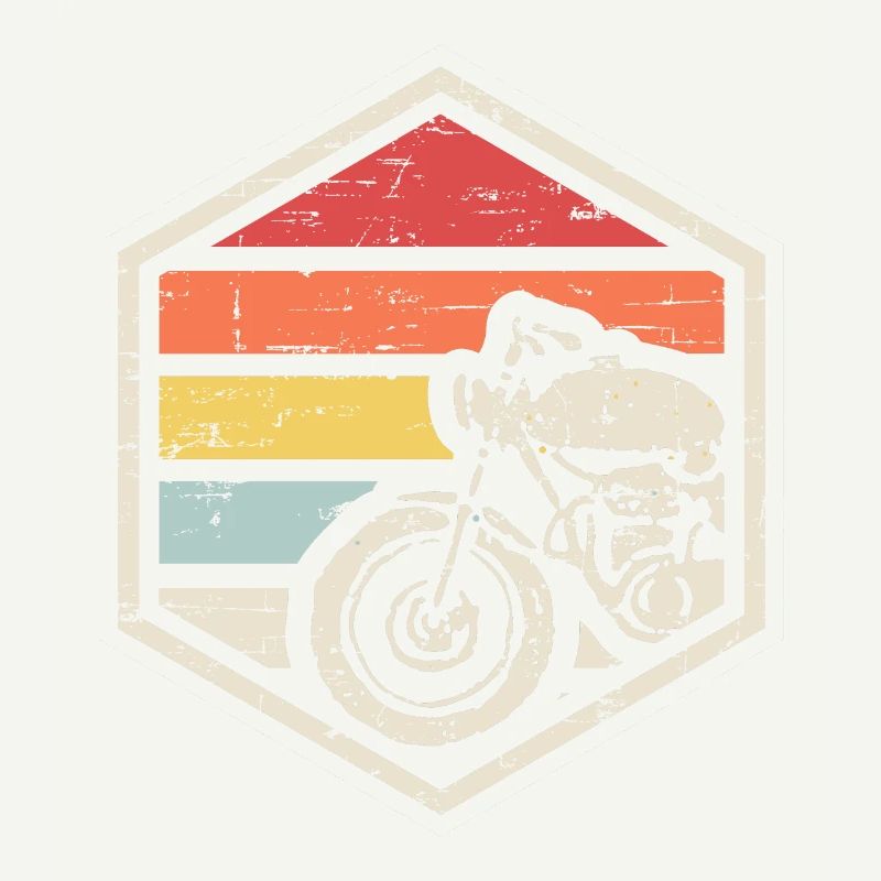 Retro Abzeichen Biker