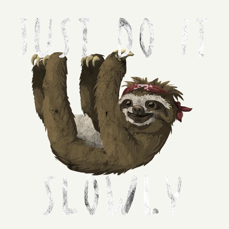 Just do it Slowly sloth gift idea