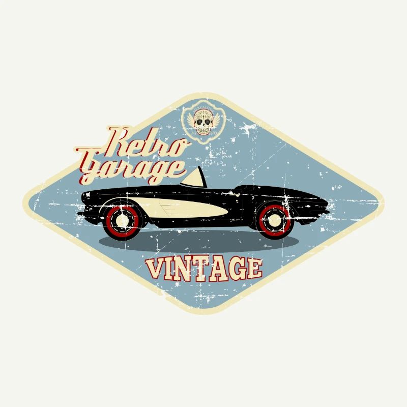 Retro Garage Vintage Geschenk