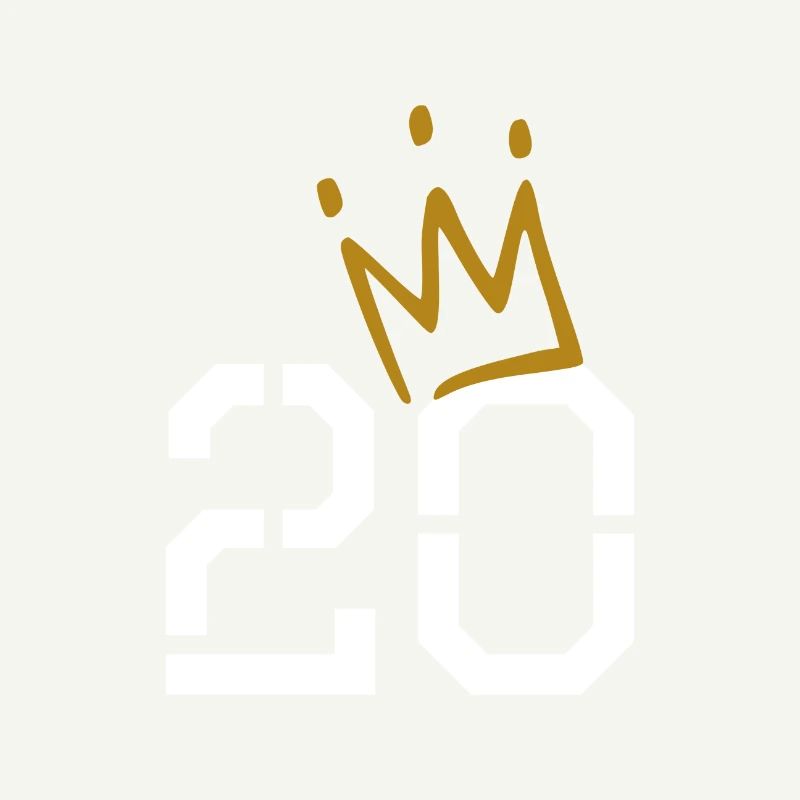 20 Geburtstag mit Krone