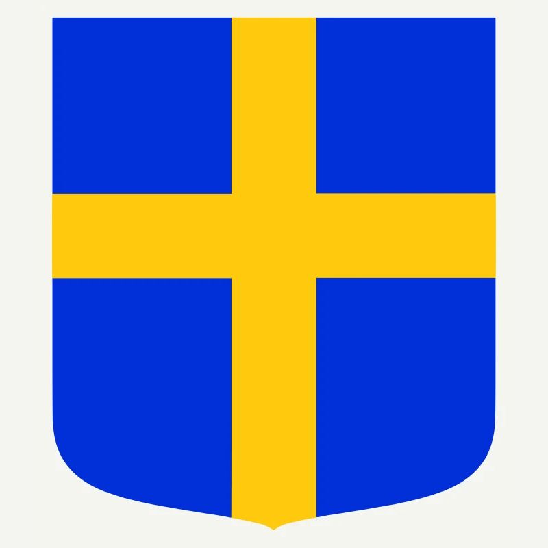 Drapeau bouclier Suède