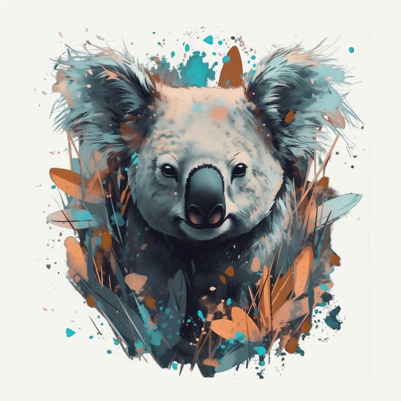 Koala Bear in Eucalyptus trees