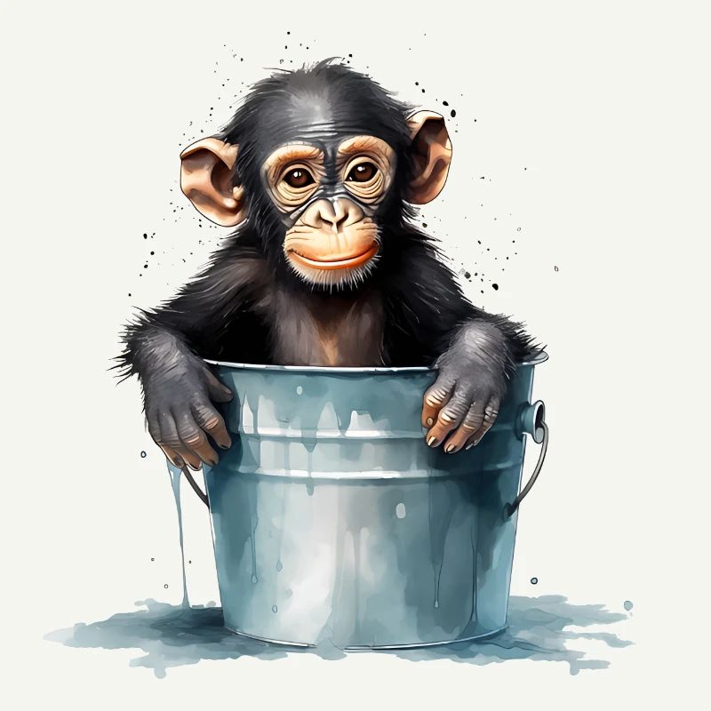 Monkey seeks cooling