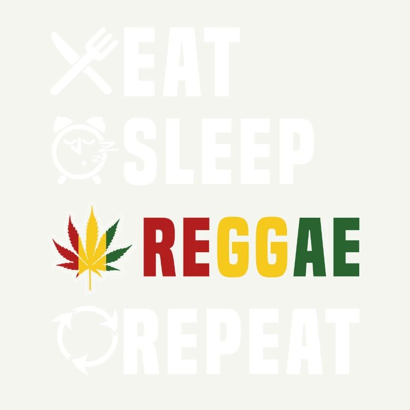Manger Sommeil Reggae Répéter