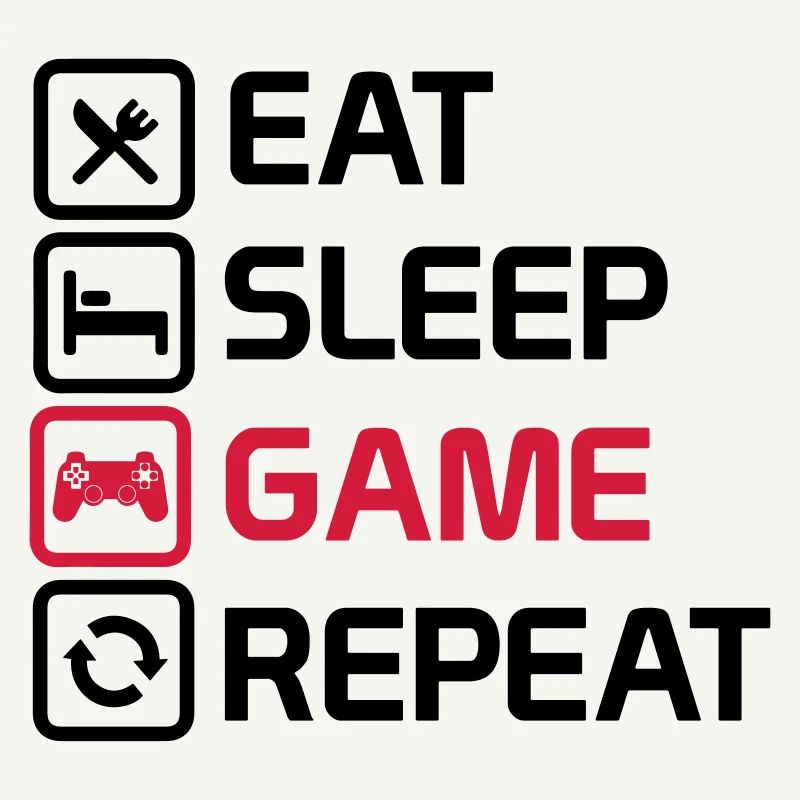 manger le jeu de sommeil répéter