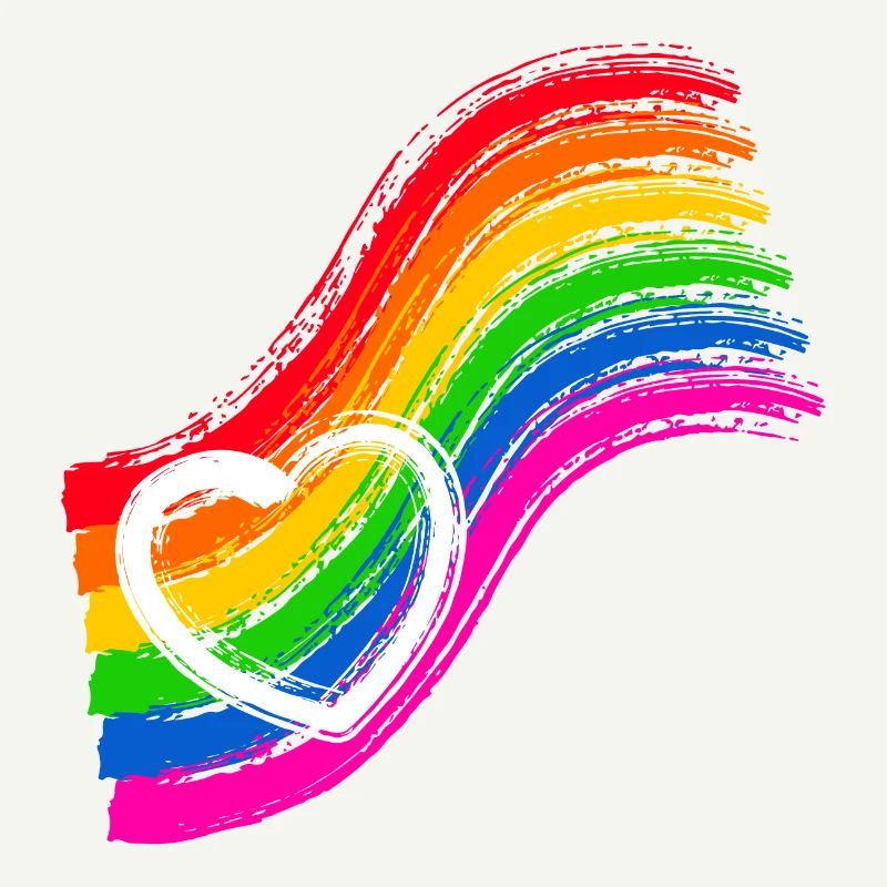 Regenbogen Pride Herz