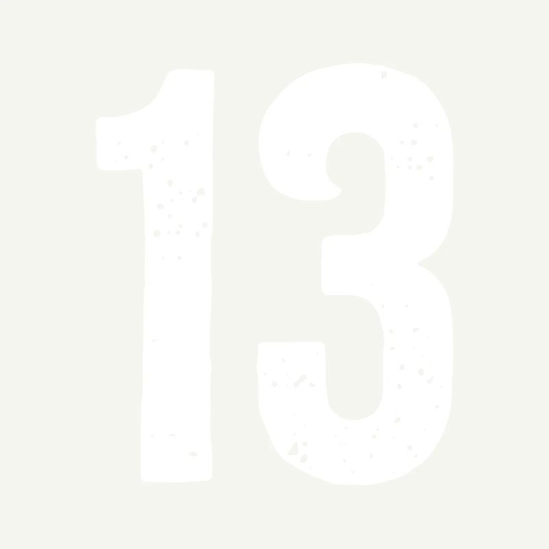 13 Numéros Blanc