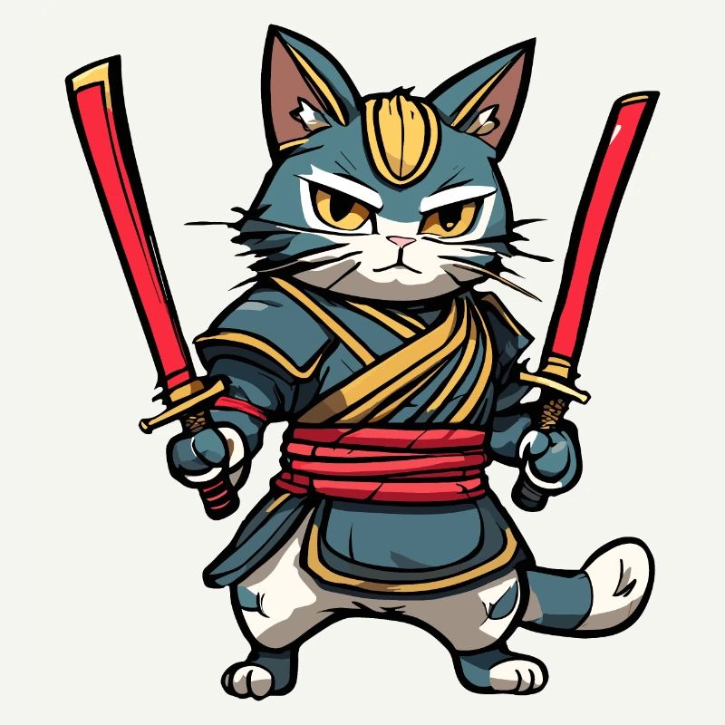 Chat samouraï #36