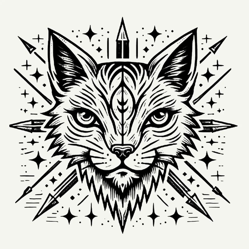 Fierce Double Wildcat Graphic Design