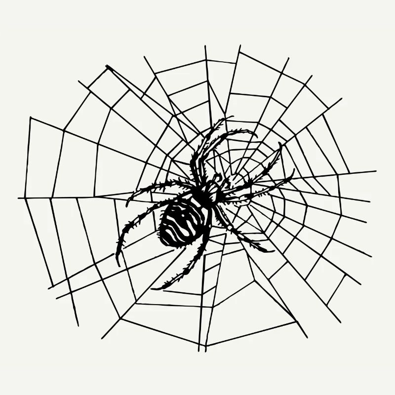 Große Spinne im Netz | Kreuzspinne | spider