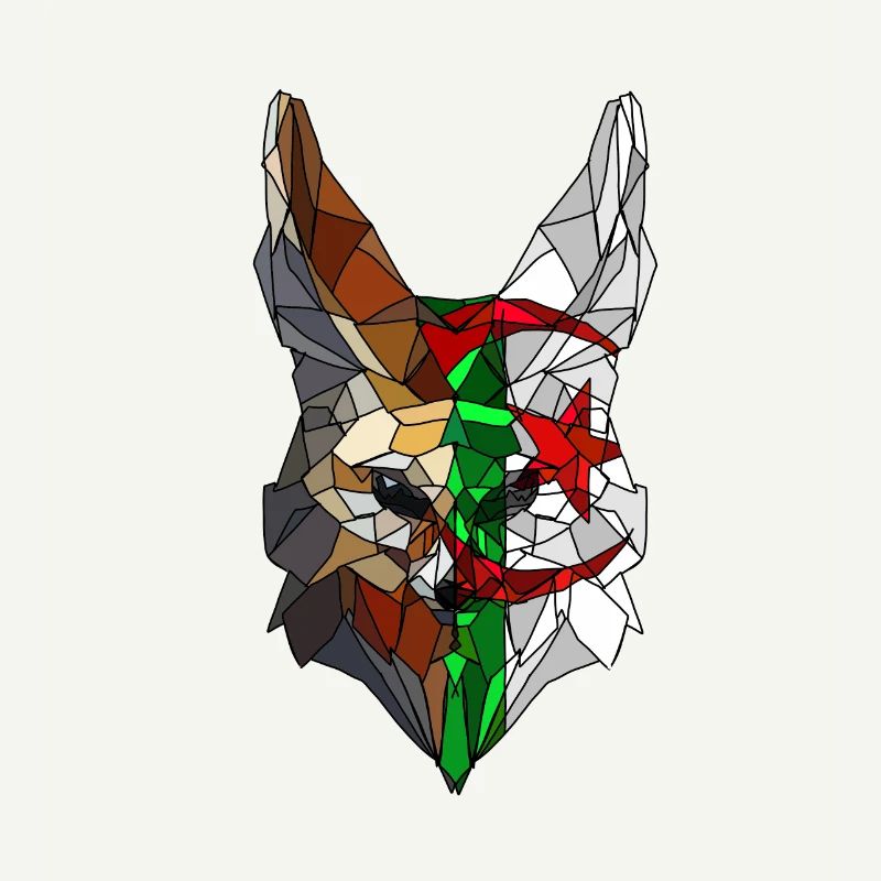 Fennec et drapeau de l'Algérie en polysphère