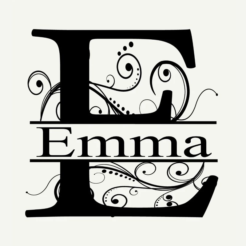 Monogram with the name Emma
