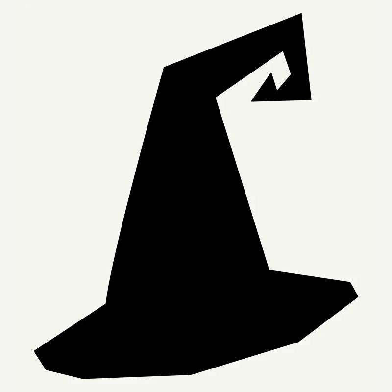 Silhouette de chapeau de sorcière
