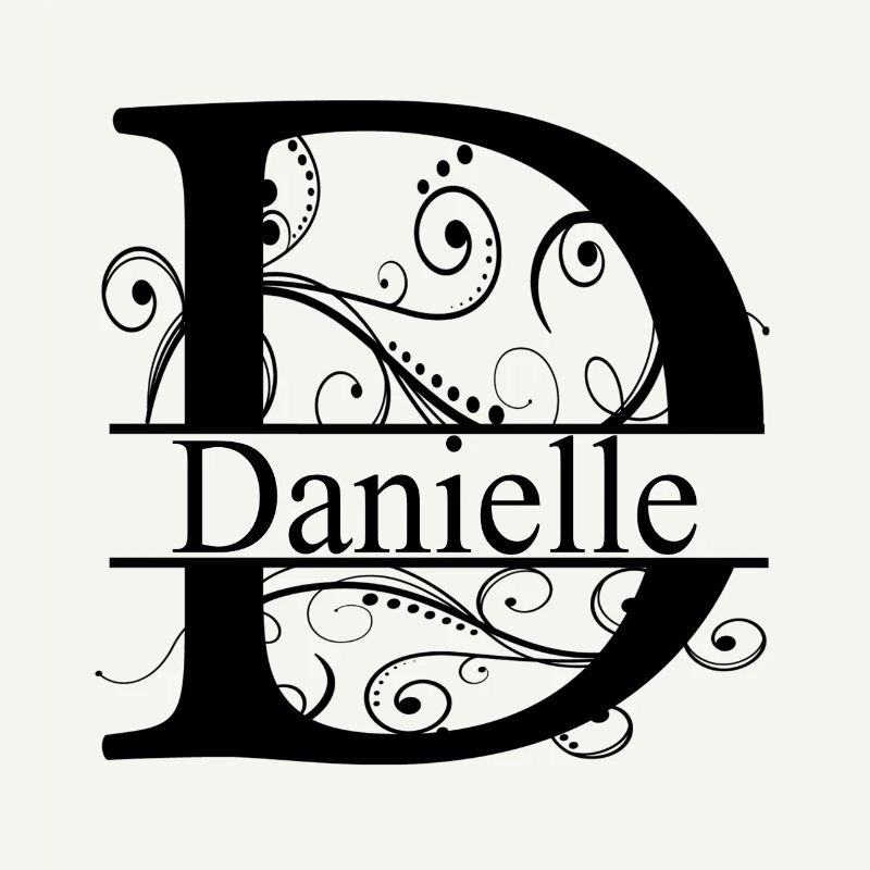 Monogram avec le prénom Danielle