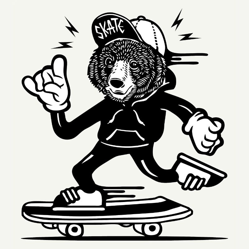 Skater Bear Comic