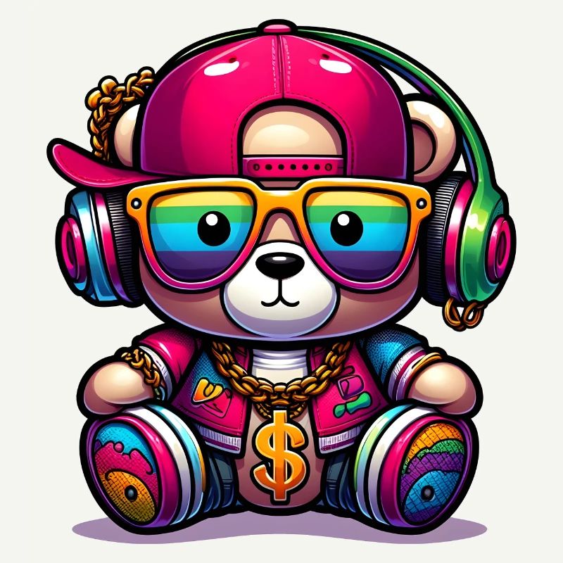Bunter Teddybär