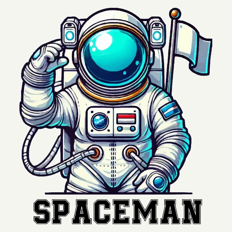 Spaceman Comic Astronaut