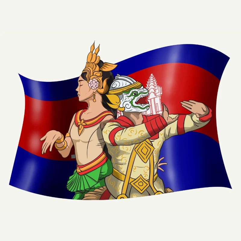 Cambodia Reamker Dance Khmer Apsara I Gift