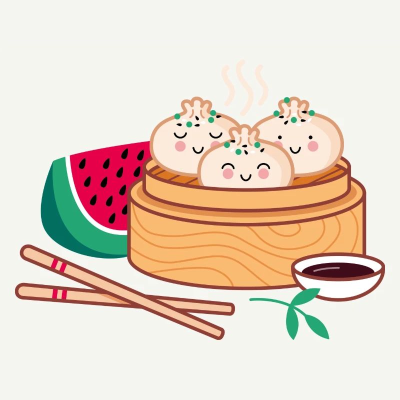 Dim Sum mit Wassermelone