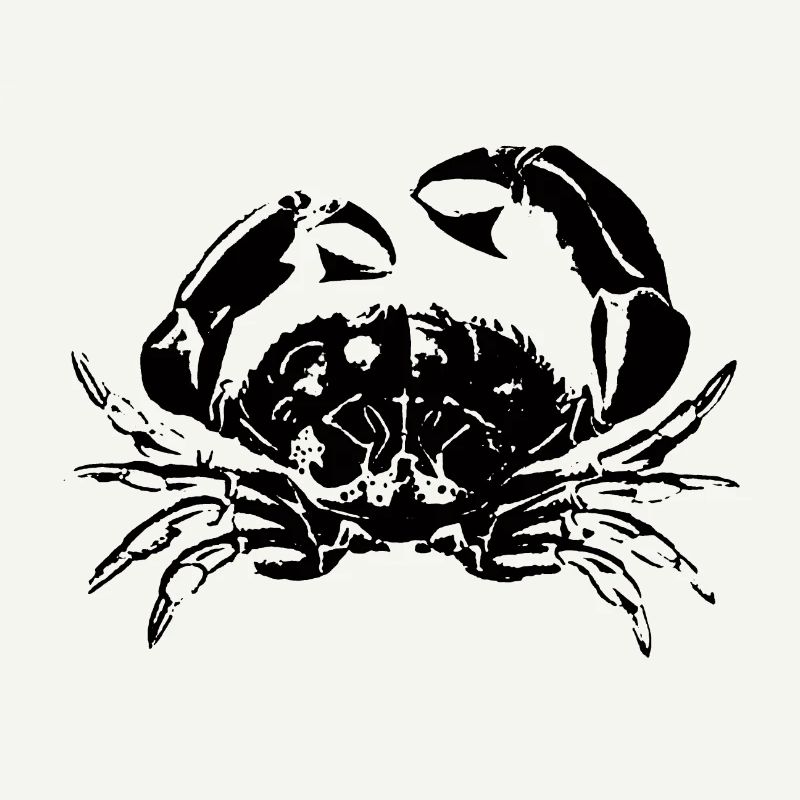 Conception rétro de crabes de cancer